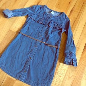 Denim Dress with Belt. NEW W TAGS